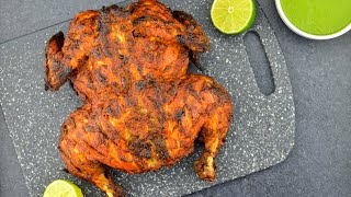 Whole Tandoori Chicken in Oven  Whole Chicken Tandoori Recipe  Whole Chicken Roast Indian Style [upl. by Eidnim]