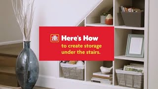 Build DIY Storage Under the Stairs Heres How [upl. by Alemap]