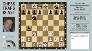 Goring Gambit  Queen Lands the b4 Bishop trap no 390 [upl. by Ennaitsirhc]