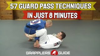 57 BJJ Guard Passing Techniques in Just 8 Minutes  Jason Scully [upl. by Downs]