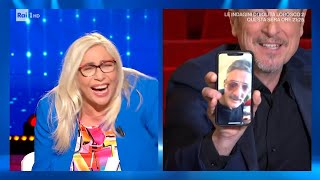 Amadeus chiama Fiorello in diretta  Domenica In 29012023 [upl. by Nork]