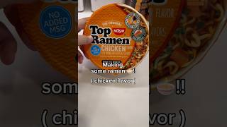 Making some ramen 🍜  chicken flavor [upl. by Elwina]