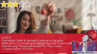 3⭐️s LINDT Super Bowl 2024 Commercial Lindor truffle with Perry Como on the background [upl. by Rebba778]