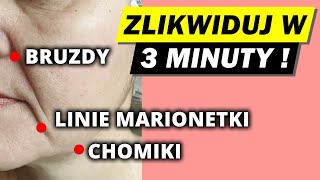 ZAMIAST WYPEŁNIACZY 💉 ĆWICZENIA na BRUZDY wargowonosowe  CHOMIKI  Linie Marionetki ❗ Masaż  Joga [upl. by Onaicul]