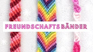 3 Freundschaftsbänder knüpfen  Super einfache Ideen für Freundschaftsband  Friendship Bracelets [upl. by Ruelu679]