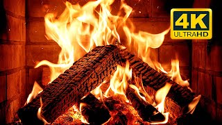 🔥 FIREPLACE 4K 12 HOURS Cozy Fireplace with Crackling Fire Sounds Fireplace 4K UHD 60FPS [upl. by Ellingston]