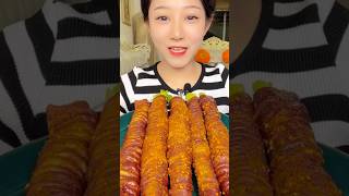 Grilled pork intestines with dried peppers mukbang eatingsh asmr food eatingsho eatingsounds [upl. by Ylaek]