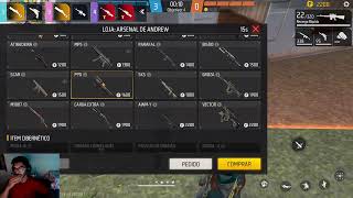 LIVE ON APRENDENDO JOGAR FREE FIRE NO EMULADOR [upl. by Notsreik]