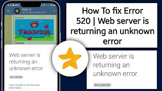 Error 520  Web server is returning an unknown error  Host Error [upl. by Dranyer]