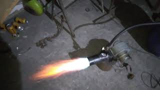 quemador de gas con turbina casero duper potente [upl. by Eseryt]