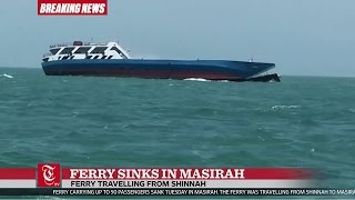 Ferry sinks in Masirah [upl. by Eivad]