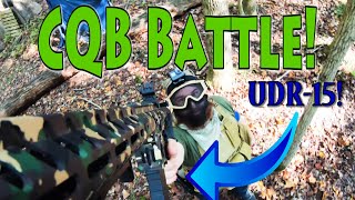 I Finally Play Some Airsoft Using The Demo Ranch UDR15 [upl. by Haropizt]