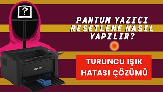 pantum P2500 Turuncu Işık Hatası Çözümü Toner Chip reset Pantum firmware Fix [upl. by Layol]