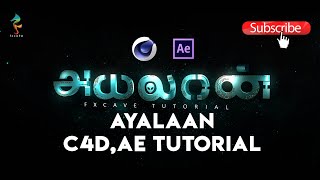 Ayalaan Title Motion Poster  Sivakarthikeyan  Title Animation Tutorial [upl. by Lyrradal]