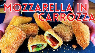 Italian Street Food  Mozzarella in Carrozza from Naples with Love [upl. by Englis]