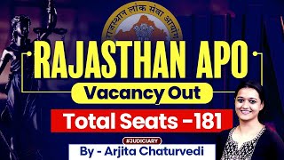 Rajasthan APO Vacancy 2024  Rajasthan APO Syllabus  Rajasthan APO Preparation [upl. by Llenyt]