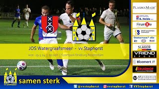 JOS Watergraafsmeer  vv Staphorst [upl. by Ahsiad]