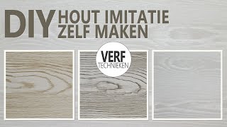 Hout imitatie maken op Mdf of plaatmateriaal [upl. by Ilona]