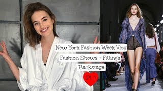 New York Fashion Week Pt 1  NYFW Backstage  Sanne Vloet [upl. by Wilscam]