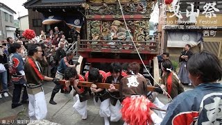 八尾曳山祭2016『東新町公民館前』Yatsuo Hikiyama festival [upl. by Sherj]