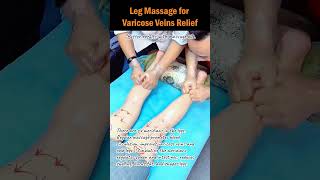 Leg Massage for Varicose Veins Relief legmassage leghealth homemassage slimlegs bodycare [upl. by Yemarej6]