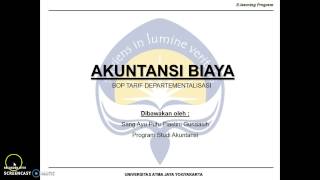 BOP Tarif Departementalisasi part 1 [upl. by Venu676]