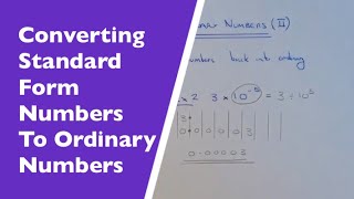 Standard Index Form Conversions  Standard Form To Normal With Negative Powers [upl. by Milka688]