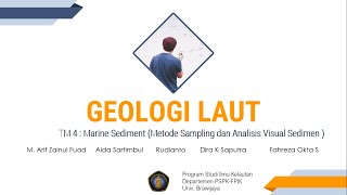 Geologi Laut  Marine Sedimen Metode Sampling dan Analisis visual sedimen [upl. by Tooley]