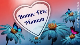 Carte fête des mères poétique  Bonne fête Maman [upl. by Earized295]