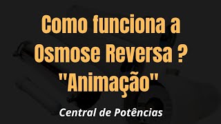 Osmose Reversa como funciona Animação  quotResumo da Aula 2quot [upl. by Eula]