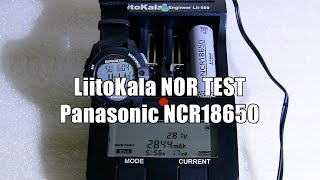 LiitoKala NOR TEST  Panasonic NCR18650 [upl. by Enelrae]