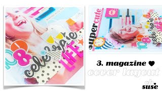 Simple Stories £10 kit challenge  3 Magazine cover layout [upl. by Joanne41]