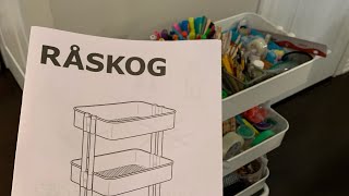 IKEA RASKOG cart review organization cart idea Raskog [upl. by Irita]