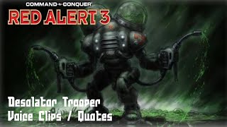 CampC Red Alert 3  Desolator Trooper Voice Clips [upl. by Aitetel]