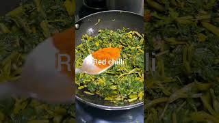 Nutritious Green Leafy Vegetable Recipe 😋 short viral recipe youtubeshorts goviral [upl. by Nylanaj]