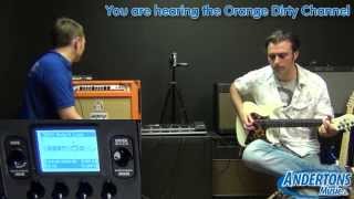 Line 6 POD HD500X  4 Cable Method with Orange Rockerverb 50 MkII [upl. by Novahc]