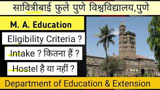 eligibility Criteria for MA Education at savitribai phule pune universityintakesppu unipune [upl. by Cirala]