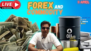 Commodity and forex Live trading  11 April  nsemcxmentor trending bitcoin formula [upl. by Eads719]