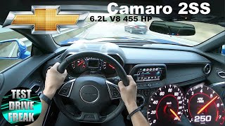 2017 Chevrolet Camaro 2SS 62L V8 455 HP TOP SPEED AUTOBAHN DRIVE POV [upl. by Animar747]