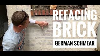 How to repair old brick using the German Smear or Schmear [upl. by Nelhsa165]