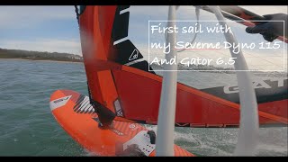 First time sailing my Severne Dyno 115 and Severne Gator 65 [upl. by Egwan893]