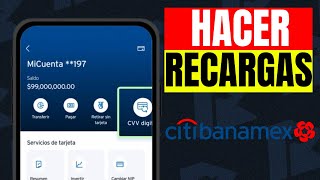 Como hacer recargas en Citi Banamex [upl. by Lacee]