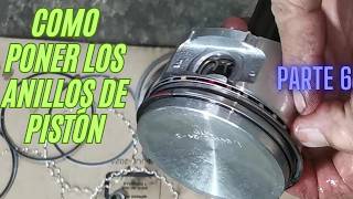 🔧⚙️Como Armar un MOTOR desde cero Pt6 quotCOMO PONER ANILLOS DE PISTONquot✅Nissan Tsuru III 16 valvulas🚗 [upl. by Rambert621]