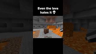 Even Lava Hates This Song 😂 shorts minecraft trending [upl. by Ylera]