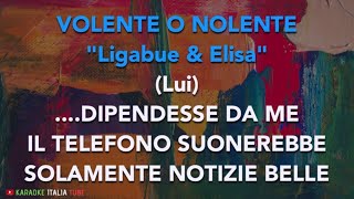 LIGABUE amp ELISA  VOLENTE O NOLENTE 2020 Base Musicale Karaoke Cover [upl. by Yerdua]