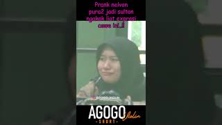 Prank nelvon pura2 jadi sultan ngakak liat exprasi cewe ini agogoviolin prank gembel [upl. by Retnuh]