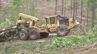 Tigercat 635D pulling massive drags like a BOSS [upl. by Eggleston]