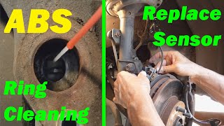 ABS Wheel Sensor Replacement amp Sensor Ring Cleaning  EASY How To [upl. by Ellary]