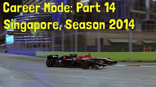 F1 2015  Career Mode Part 14 Singapore Season 2014 Full Race [upl. by Can]