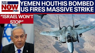 IsraelHamas war US attacks Yemen Houthis Netanyahu vows IDF to destroy Hamas despite world court [upl. by Jared]